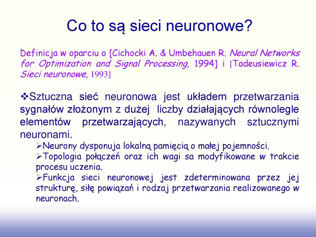 Wstep Do Sieci Neuronowych Ppt Pobierz